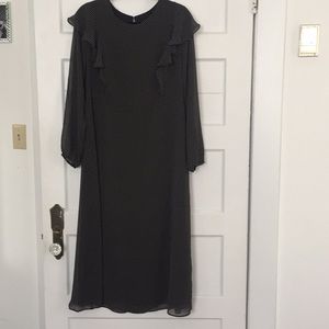 Black and White Polka Dot Maxi Dress